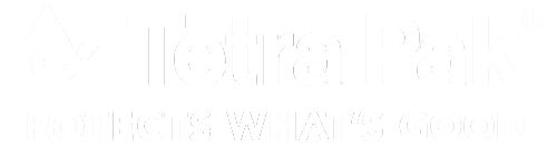 Tetra Pak logo in white